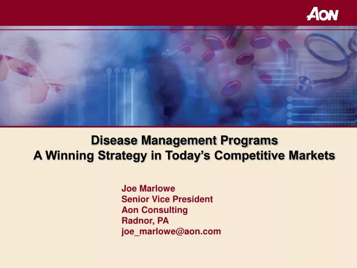disease management programs a winning strategy in today s competitive markets