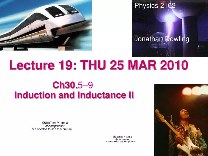 lecture 19 thu 25 mar 2010