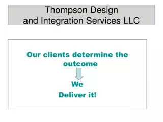 Thompson Design and Integration Services LLC