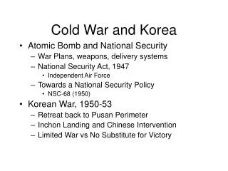 cold war and korea