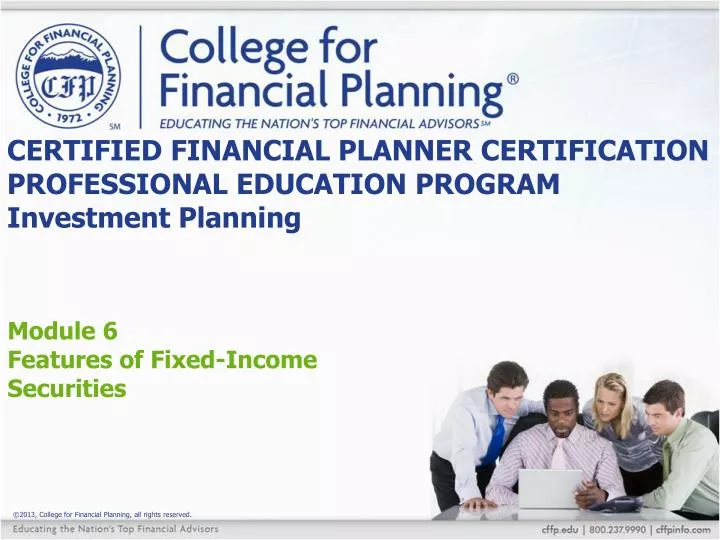 certified financial planner certification professional education program investment planning