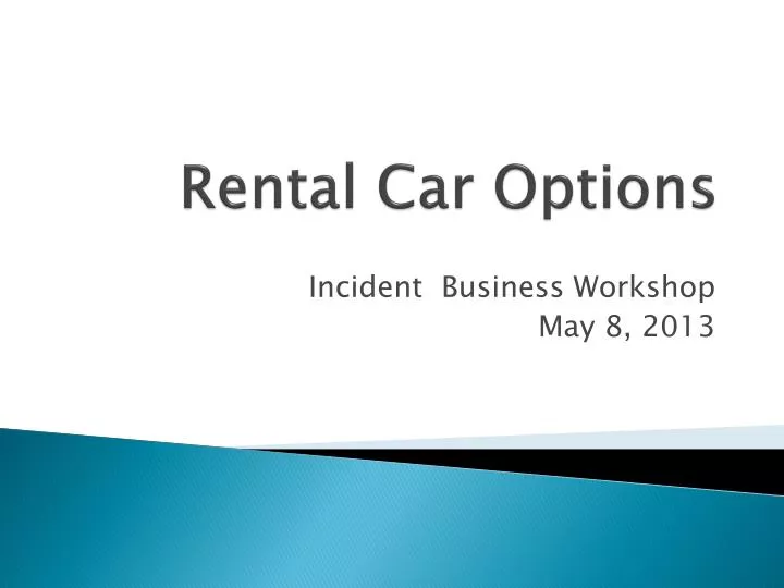 rental car options