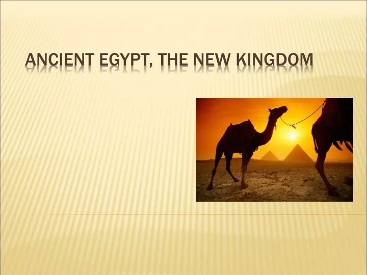 ancient egypt the new kingdom