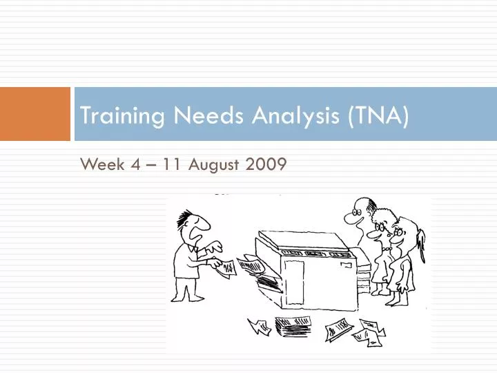 training needs analysis tna