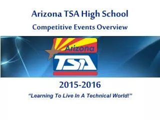 Arizona TSA High School Competitive Events Overview