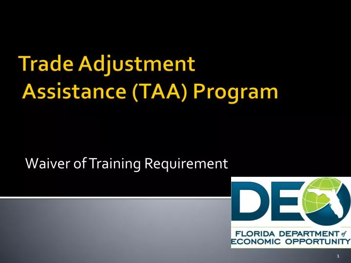 waiver of training requirement