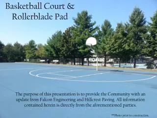 Basketball Court &amp; Rollerblade Pad