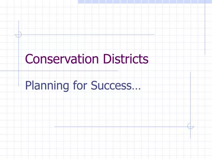 conservation districts