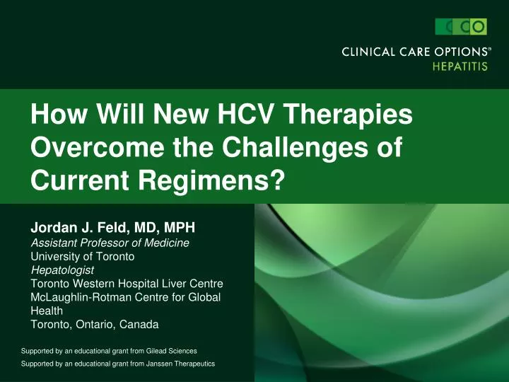 how will new hcv therapies overcome the challenges of current regimens