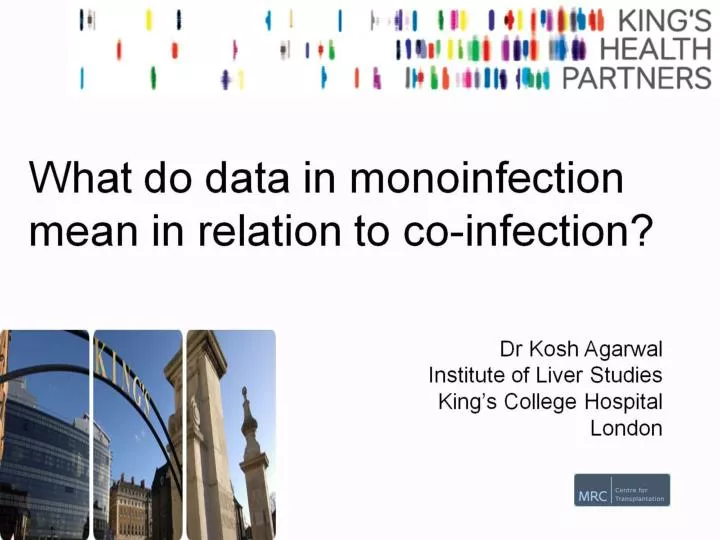 what do data in monoinfection mean in relation to co infection