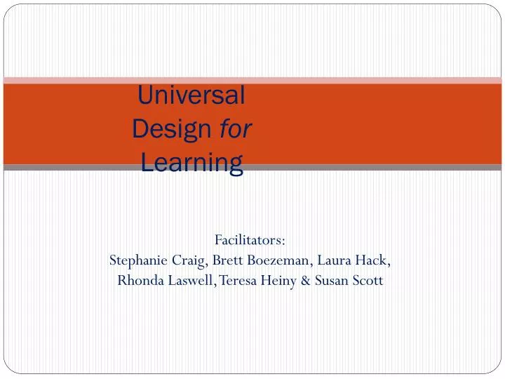 universal design for learning