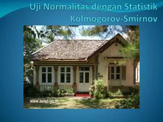 uji normalitas dengan statistik kolmogorov smirnov