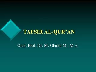 tafsir al qur an