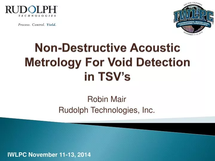 non destructive acoustic metrology for void detection in tsv s