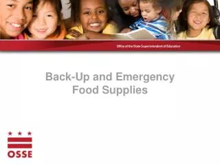 Back-Up and Emergency Food Supplies