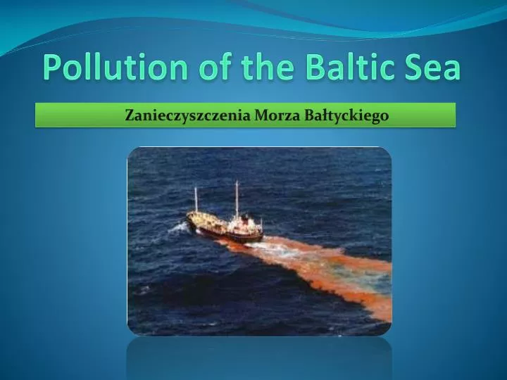 pollution of the baltic sea