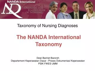 taxonomy of nursing diagnoses