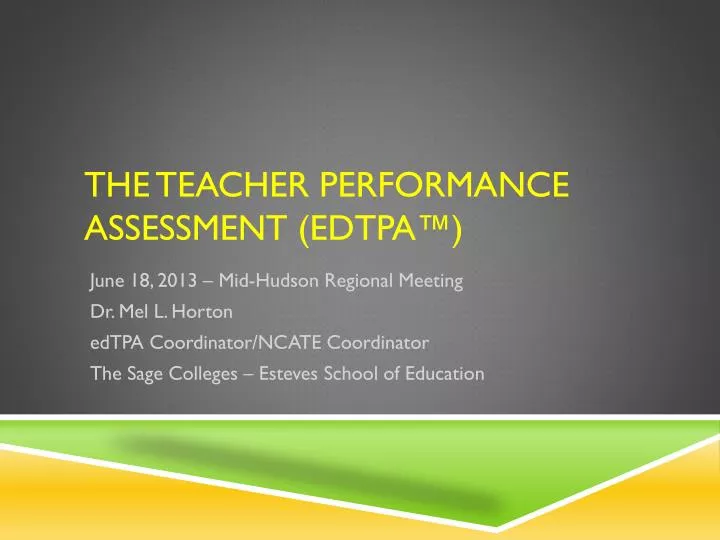 the teacher performance assessment edtpa