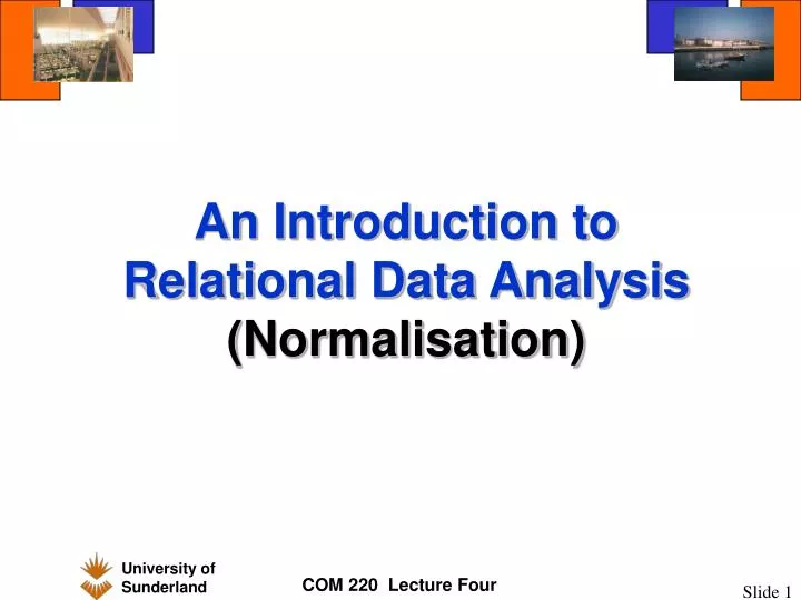 an introduction to relational data analysis normalisation