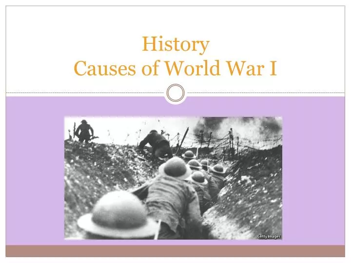 history causes of world war i