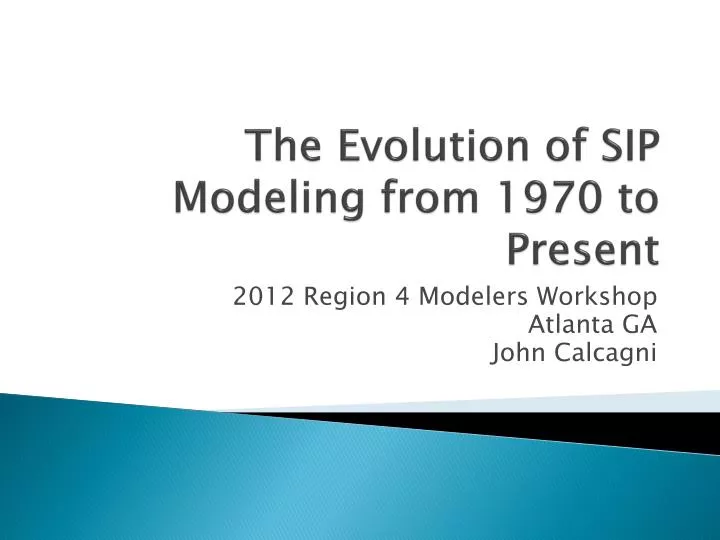 the evolution of sip modeling from 1970 to present