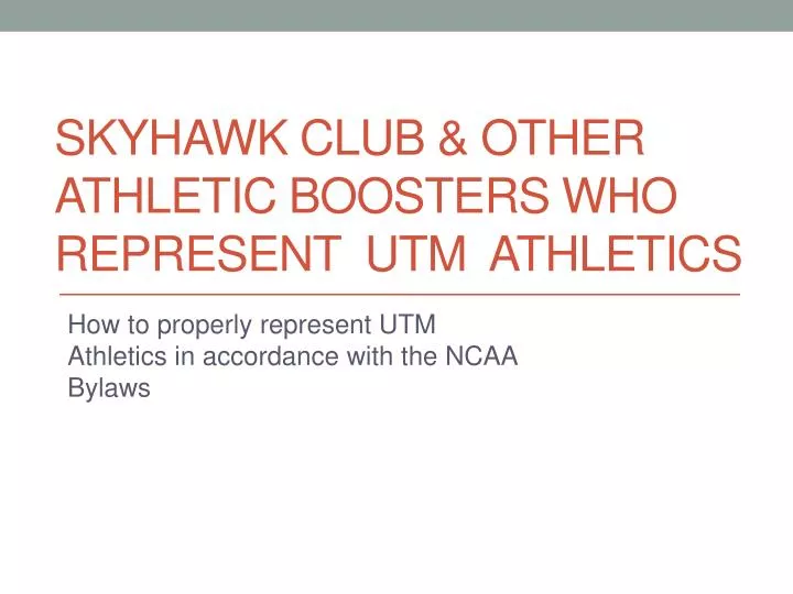 skyhawk club other athletic boosters who represent utm athletics