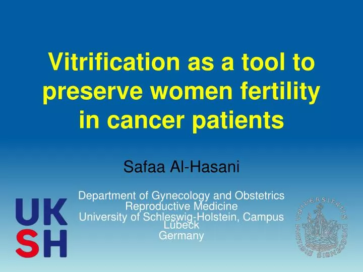 vitrification as a tool to preserve women fertility in cancer patients