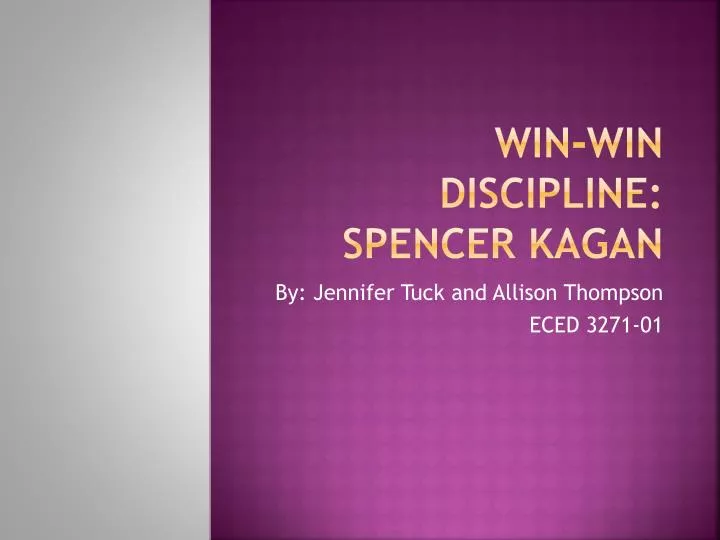 win win discipline spencer kagan