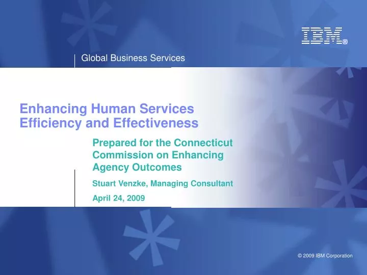 enhancing human services efficiency and effectiveness