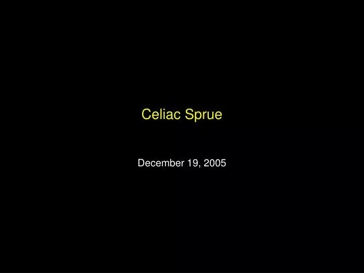 celiac sprue