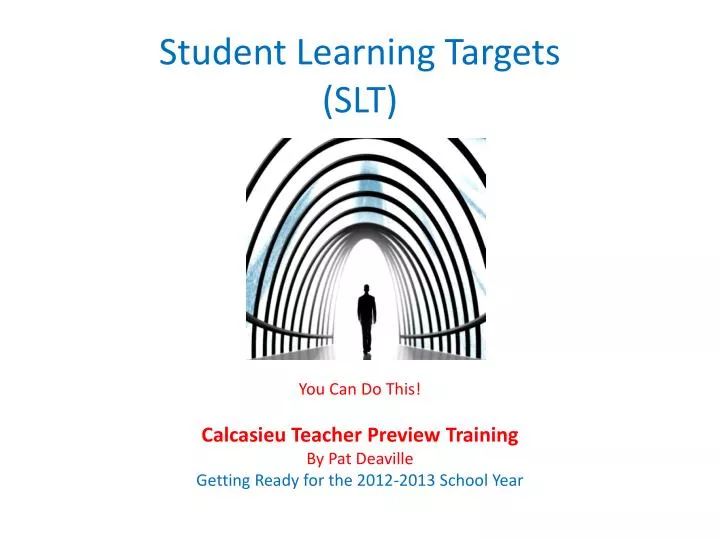 student learning targets slt