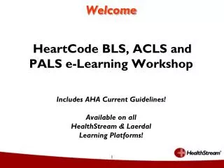 HeartCode e-Learning Workshop Agenda