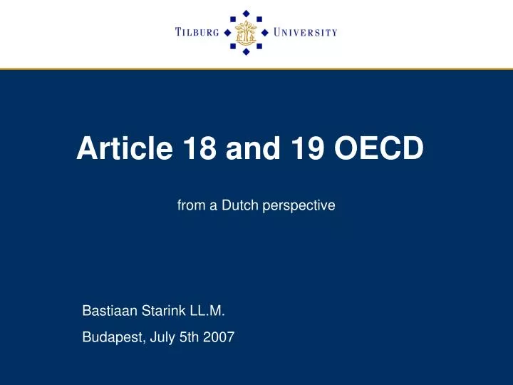 article 18 and 19 oecd