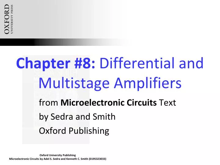 chapter 8 differential and multistage amplifiers