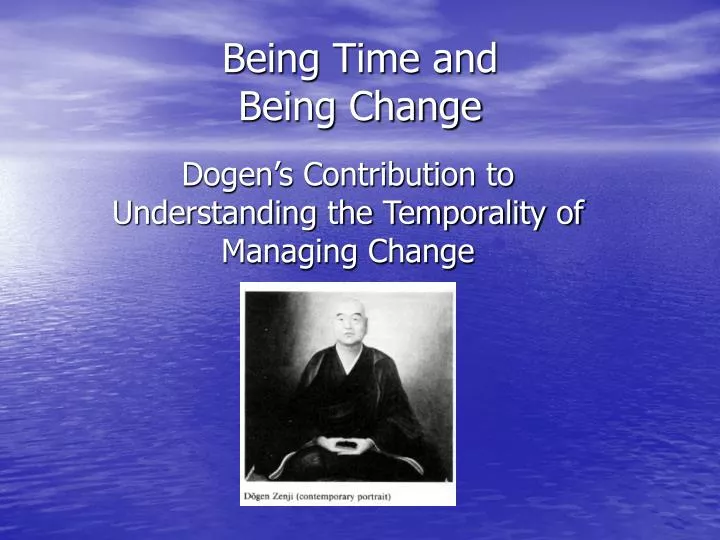 being time and being change