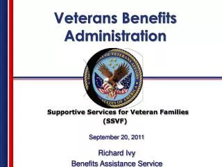 Supportive Services for Veteran Families (SSVF)