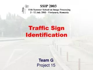 Traffic Sign Identification