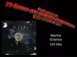 Marine Science UH Hilo