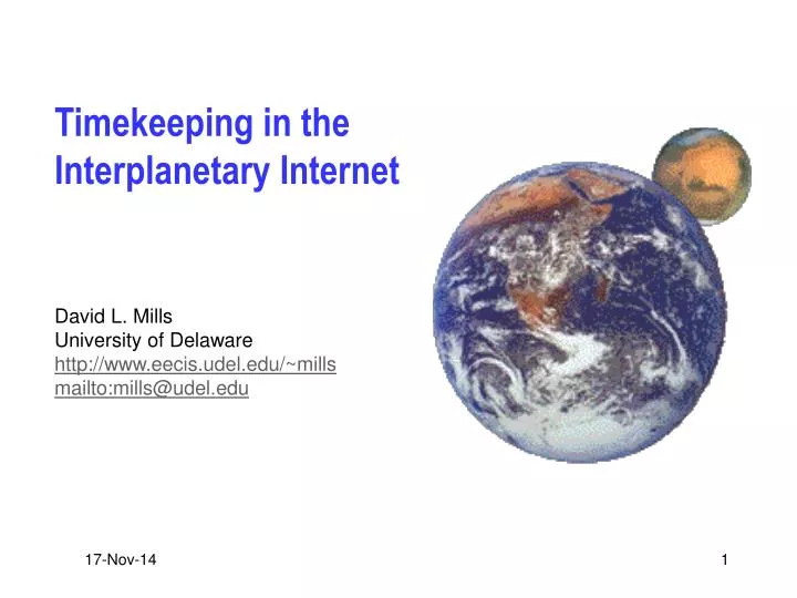 timekeeping in the interplanetary internet