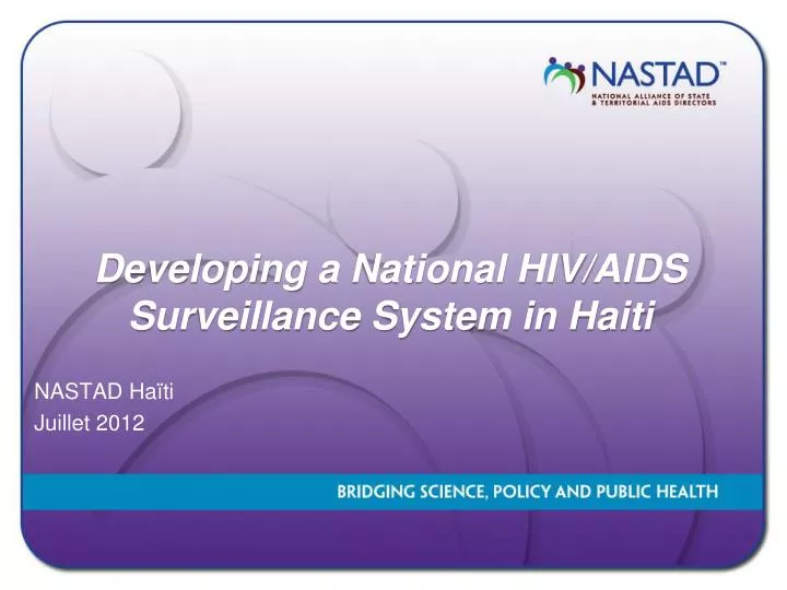 developing a national hiv aids surveillance system in haiti