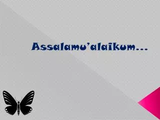 assalamu alaikum