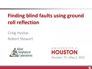 Finding blind faults using ground roll reflection