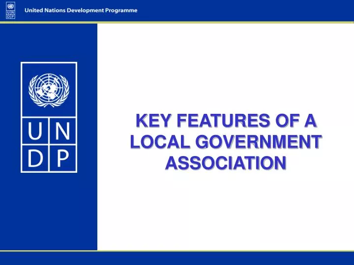 key features of a local government association