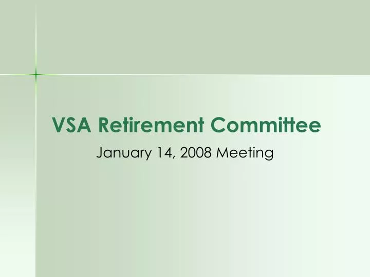 vsa retirement committee