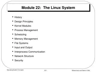 module 22 the linux system