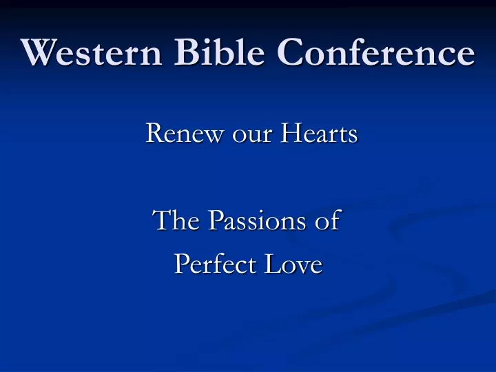 western bible conference