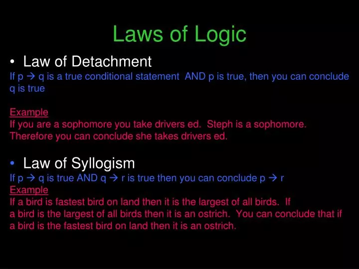 laws of logic