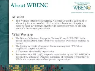 About WBENC