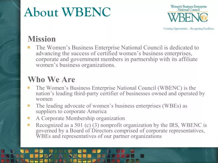 about wbenc