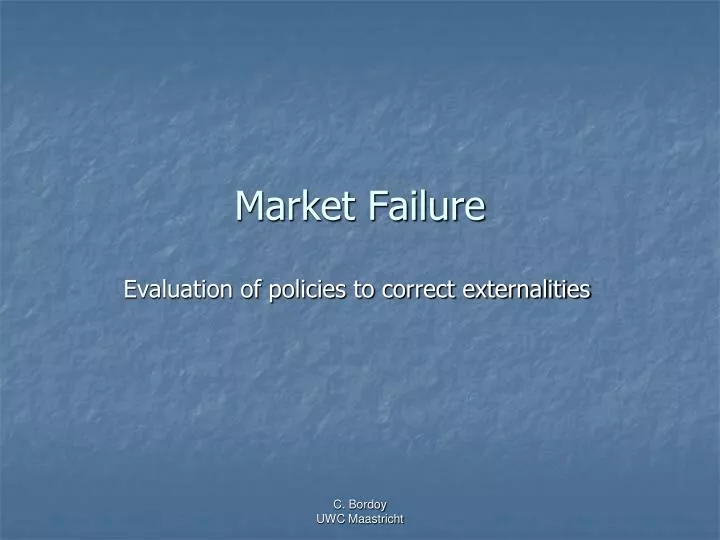 market failure